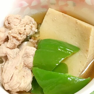 豚肉と高野豆腐の煮物